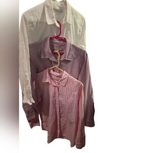 LOFT BUNDLE WOMENS BUTTON UP TOPS